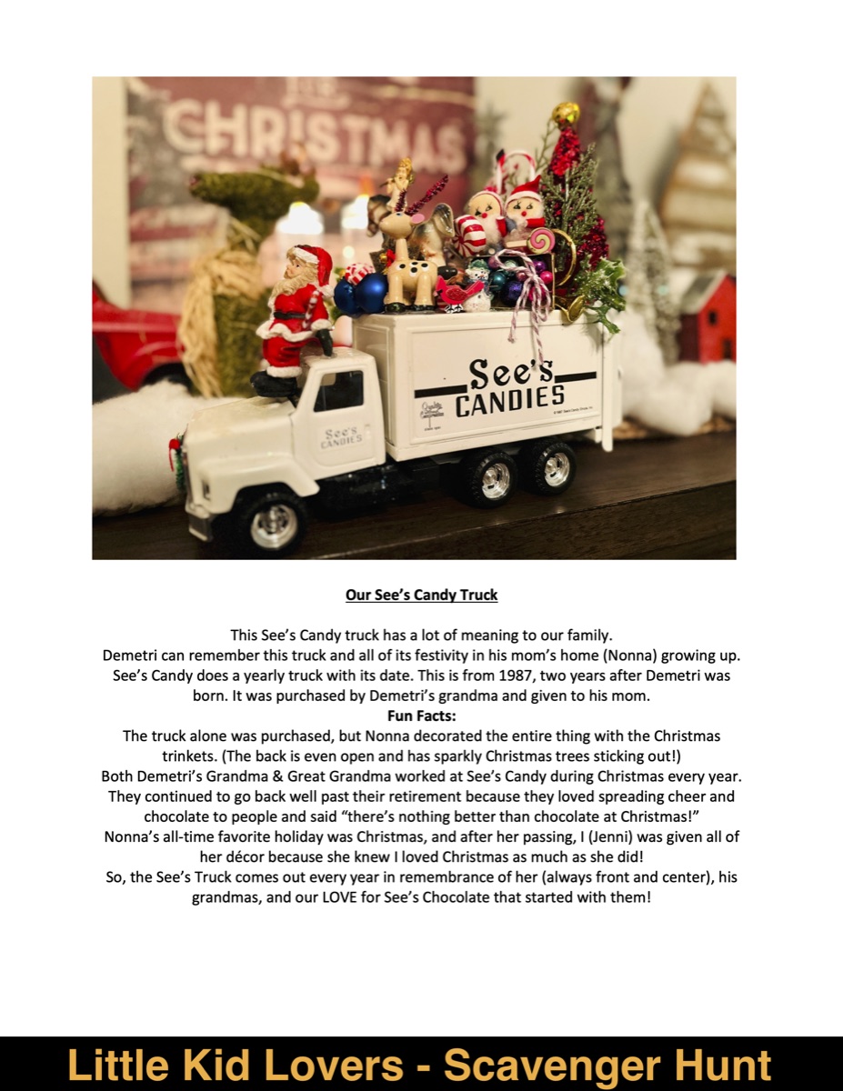 Little Kid Lovers — Scavenger Hunt